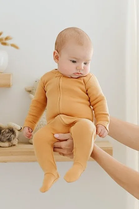 Honey Organic Zipper Footie