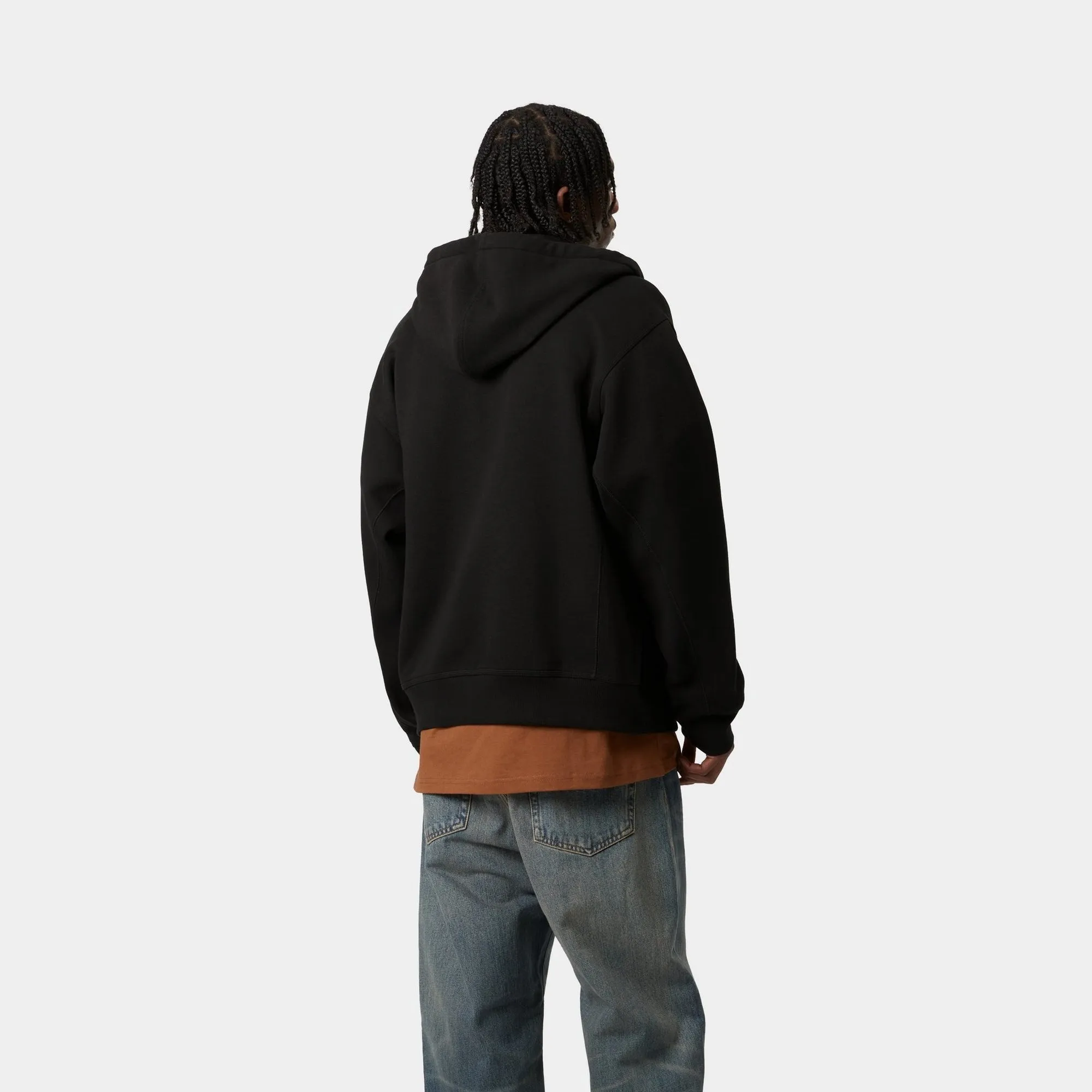 Hooded American Script Jacket | Black