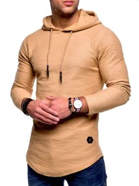 Hoodie Longline Beige 7420