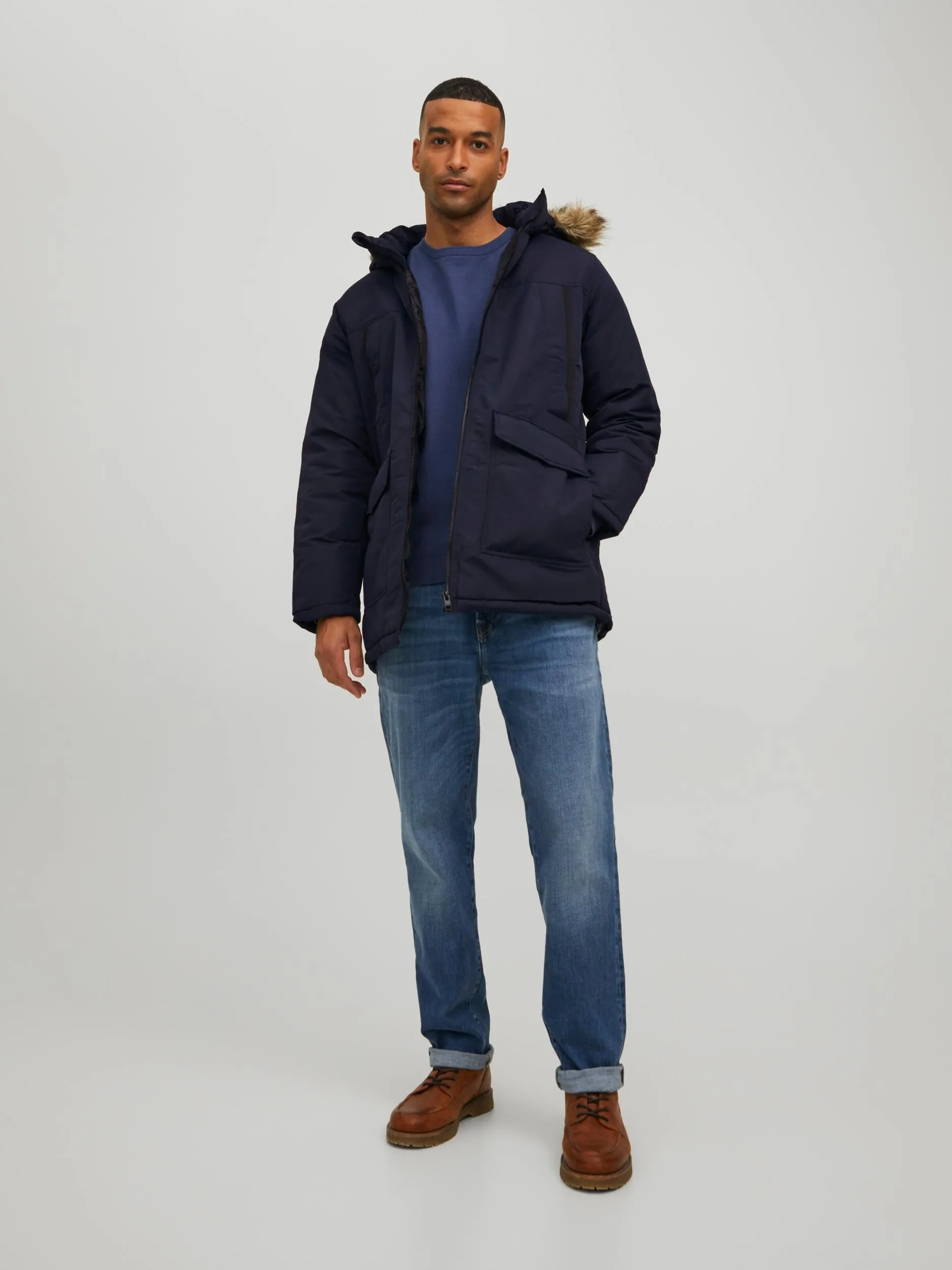 Jack & Jones Craft Parka-NAVY BLAZER