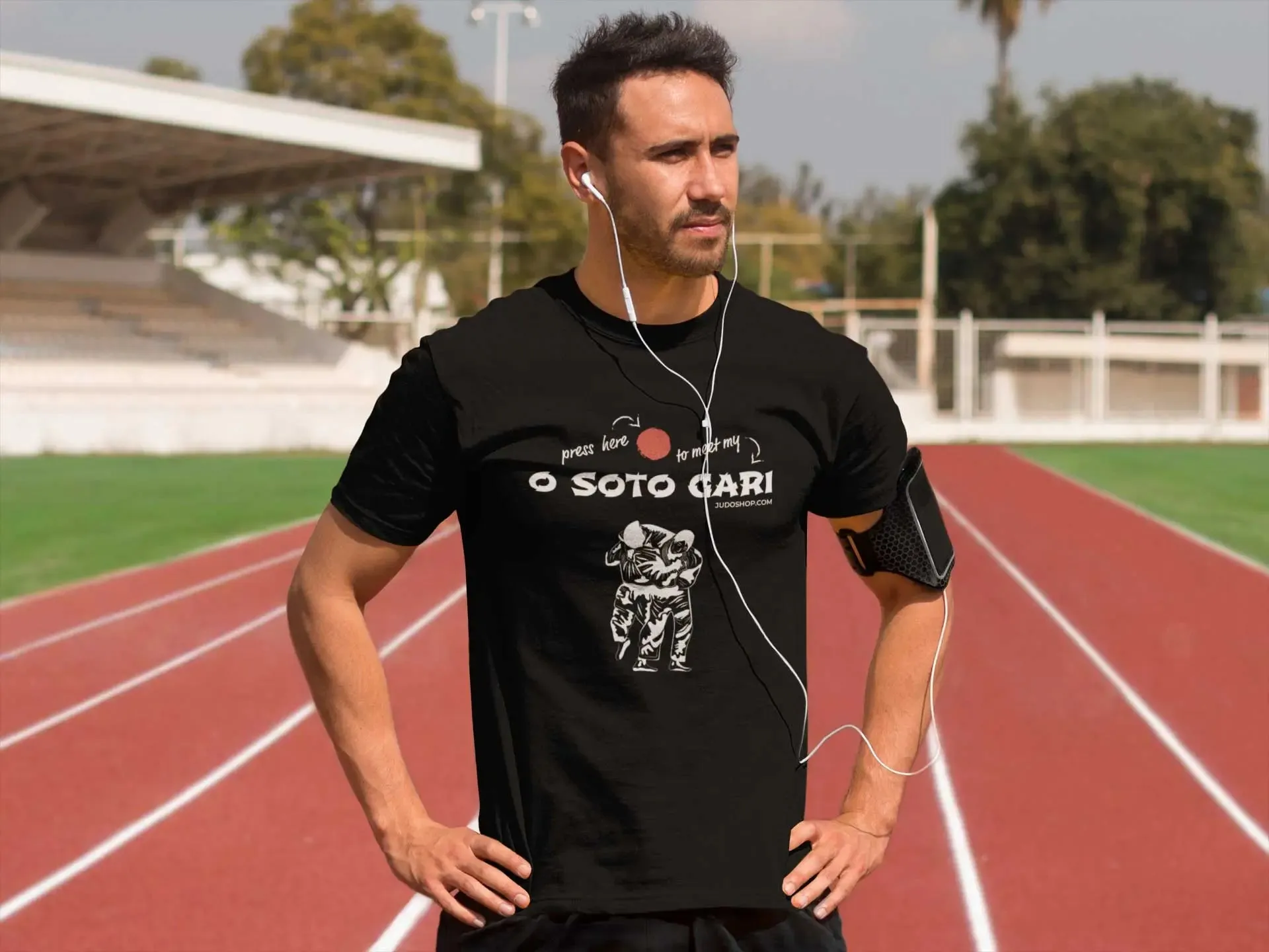 Judo T-Shirt O Soto Gari Press Here