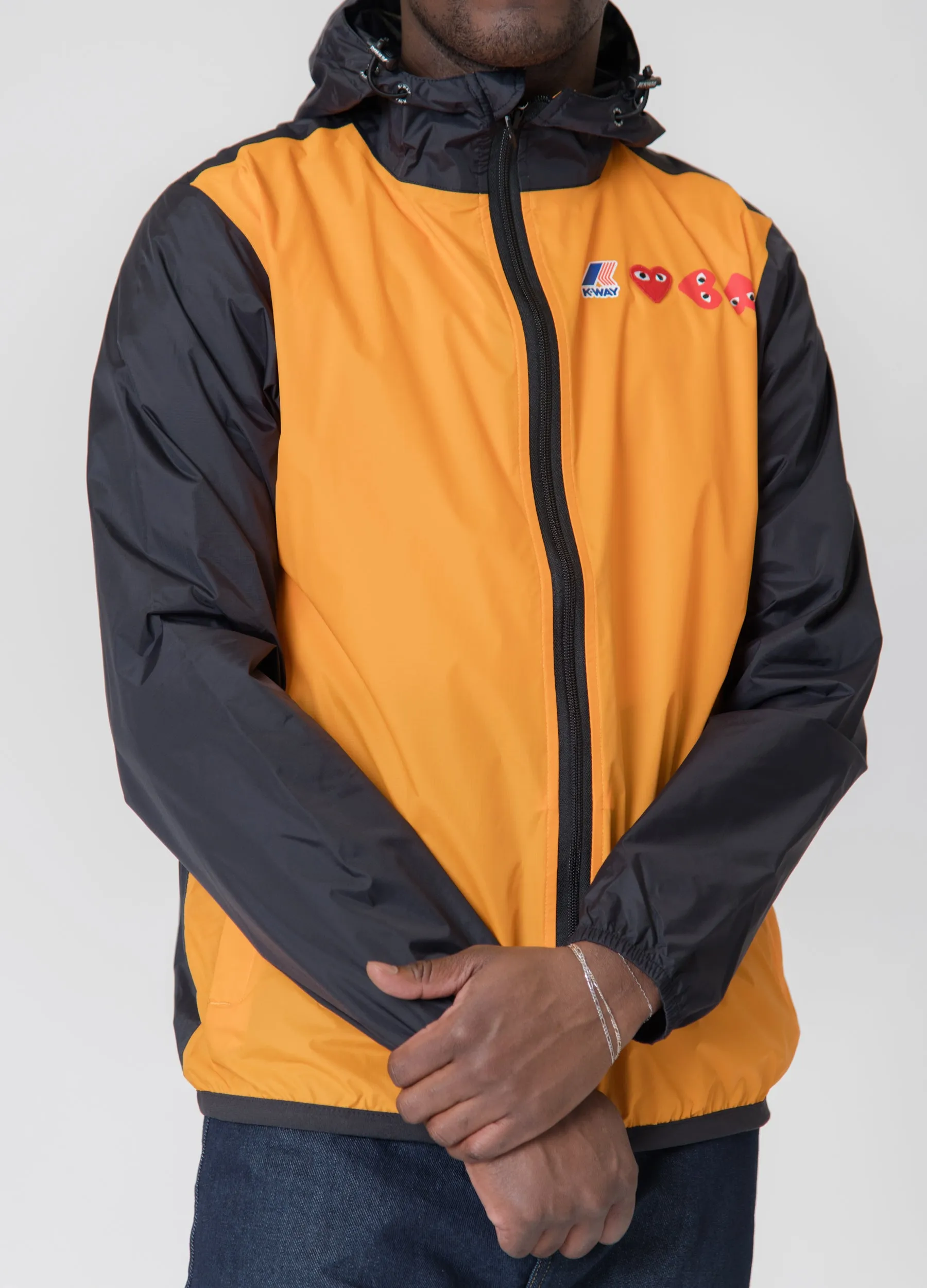 K-WAY Full-Zip Jacket Orange/Black J505-1