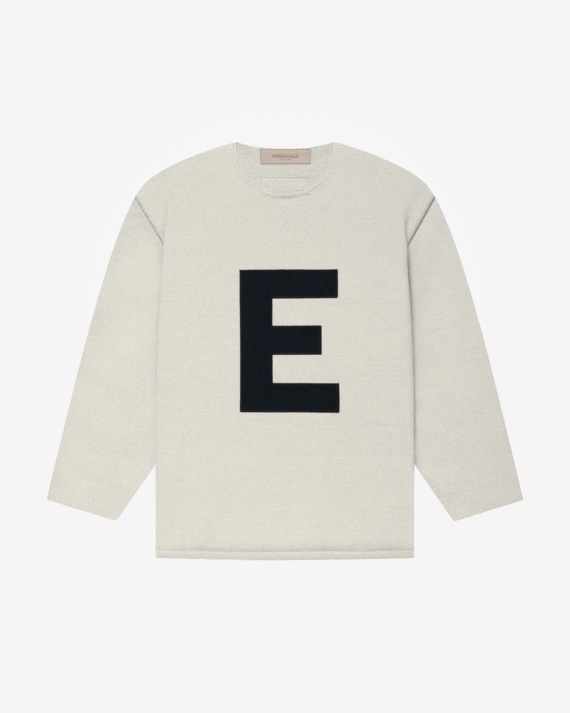 Kids' "Big E" Knit Sweater in Wheat