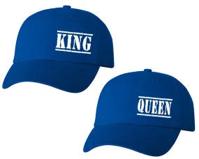 King Queen Couple Matching Baseball Caps, Matching Caps