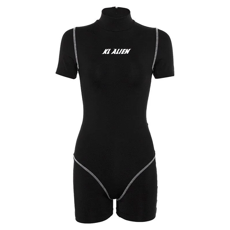 KL Alien Reflective Black Romper