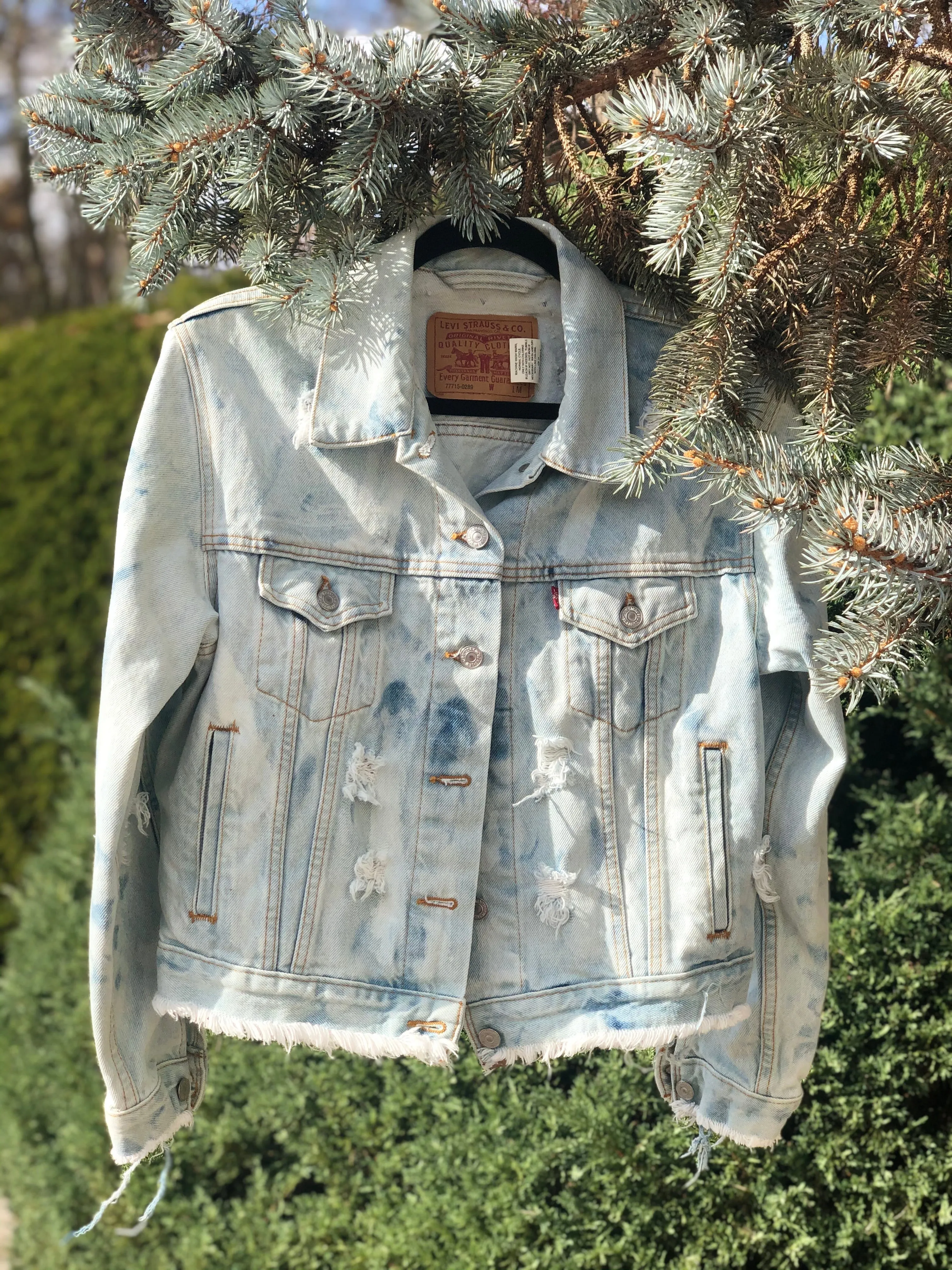 LEVIS Deconstructed Speckled Jacket