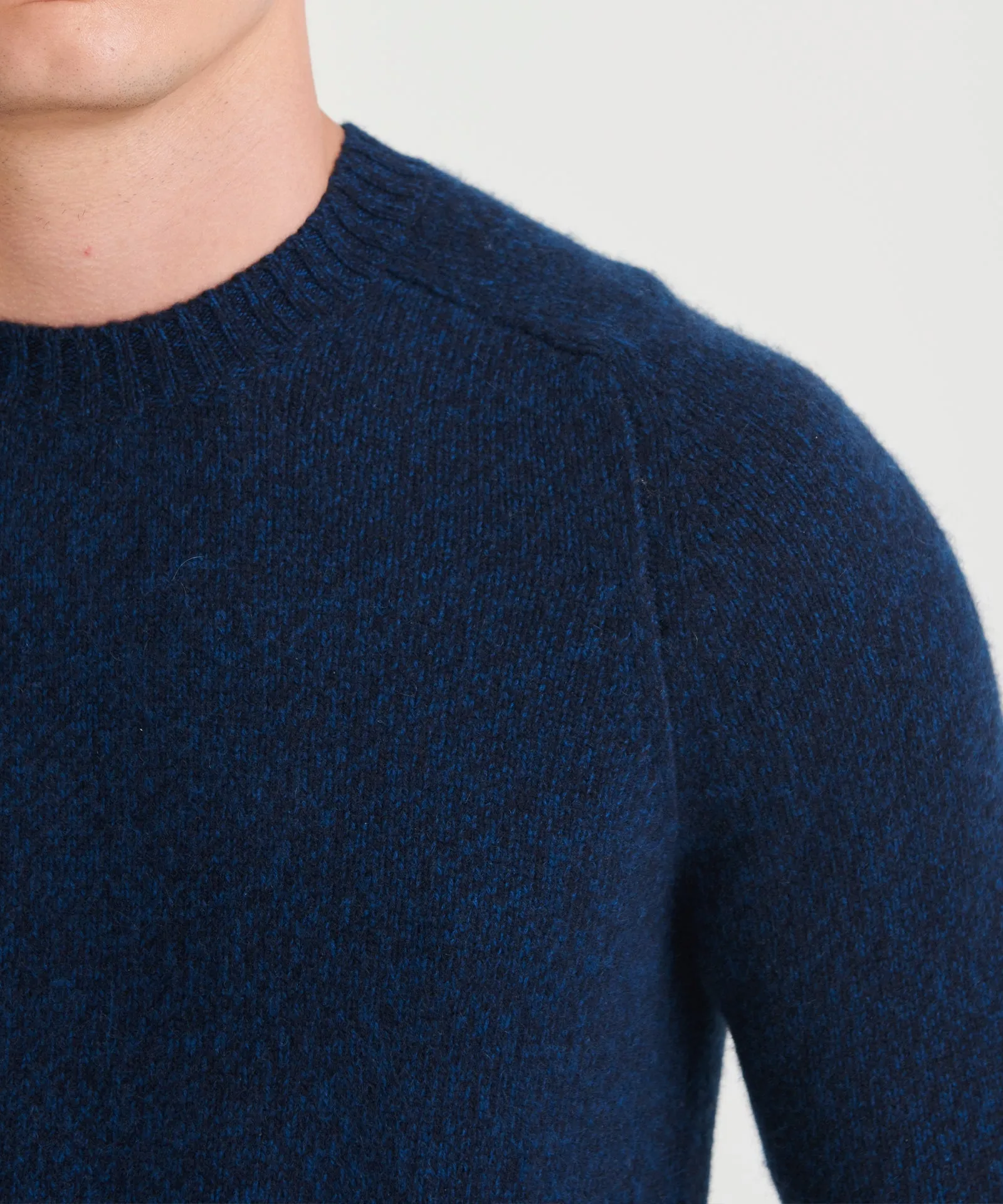 Marled Reclaimed Cashmere Crewneck Sweater