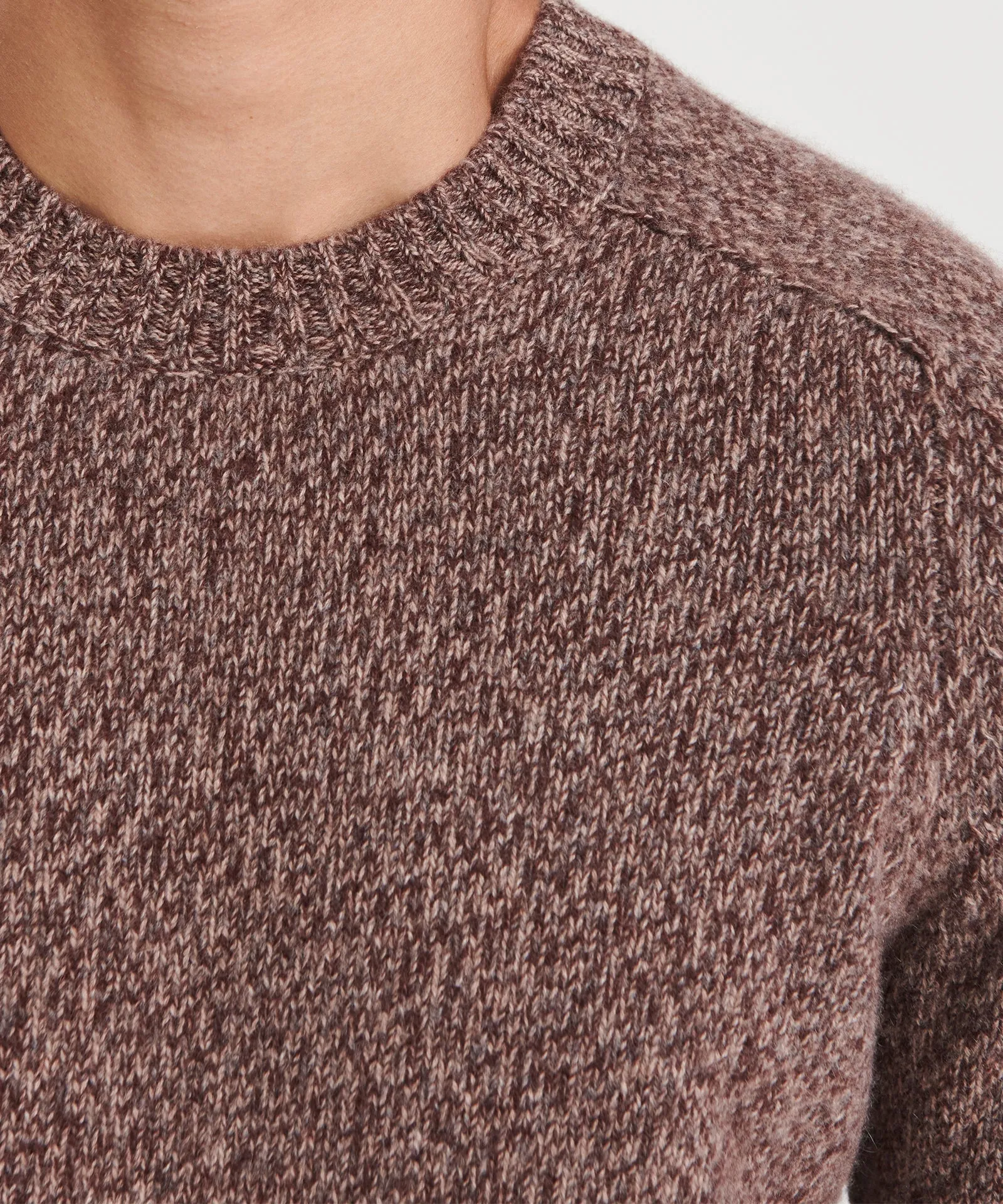 Marled Reclaimed Cashmere Crewneck Sweater