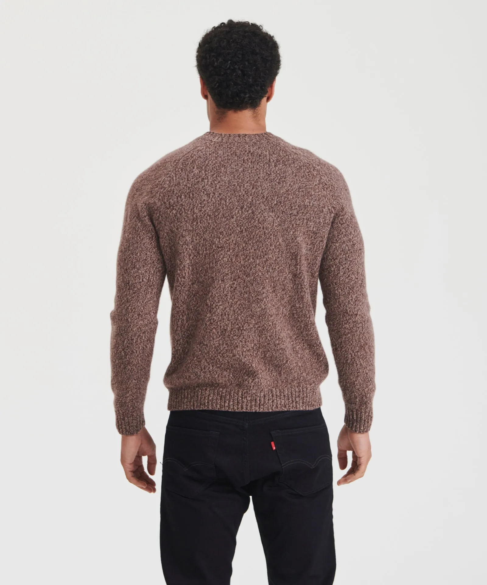 Marled Reclaimed Cashmere Crewneck Sweater