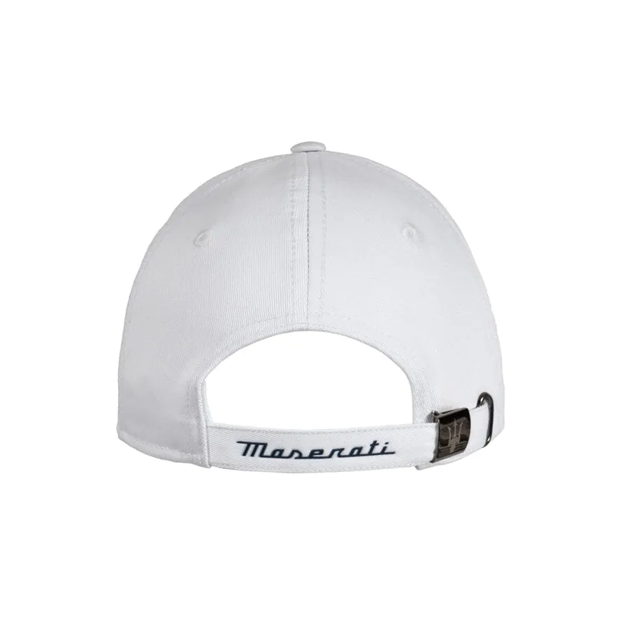 Maserati Trident Baseball Hat - White/Blue