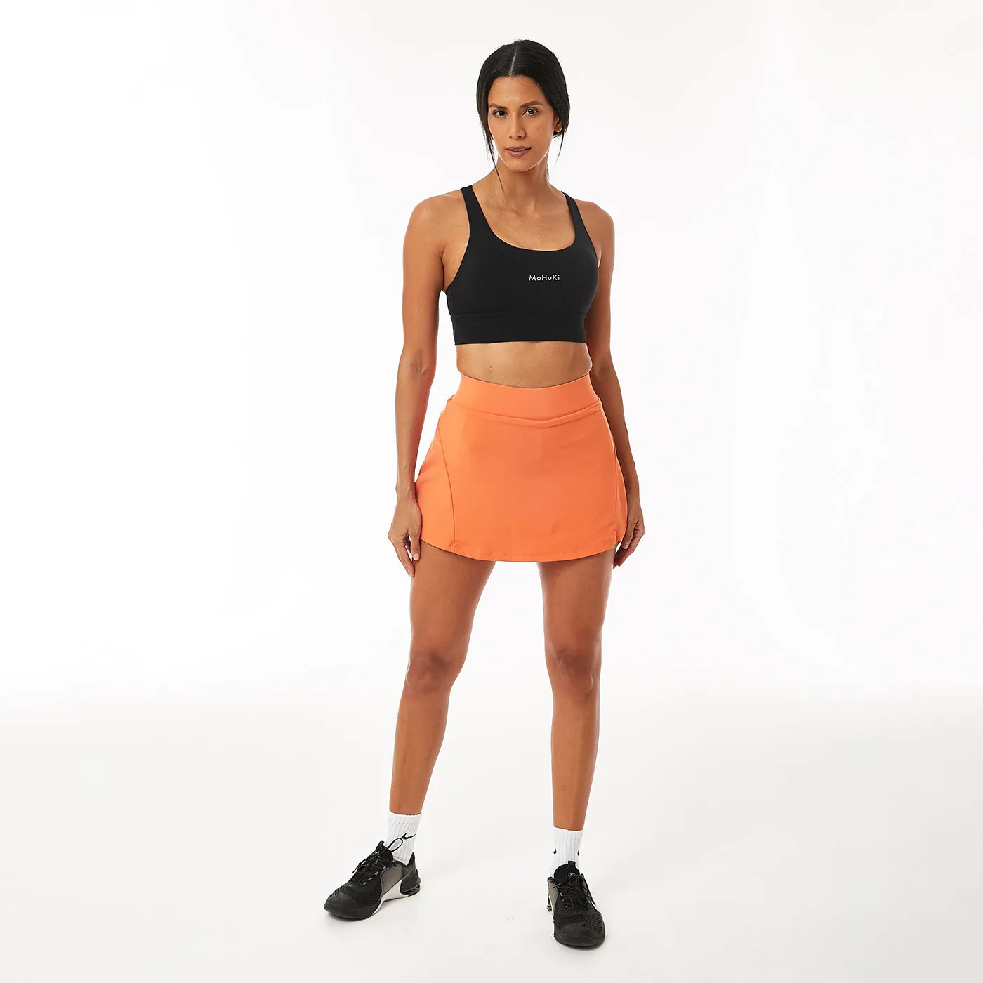 Maya Zipper Tennis Skirt - Orange