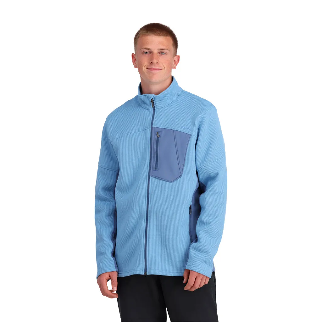 Mens Bandit Hybrid Full Zip - Chambray