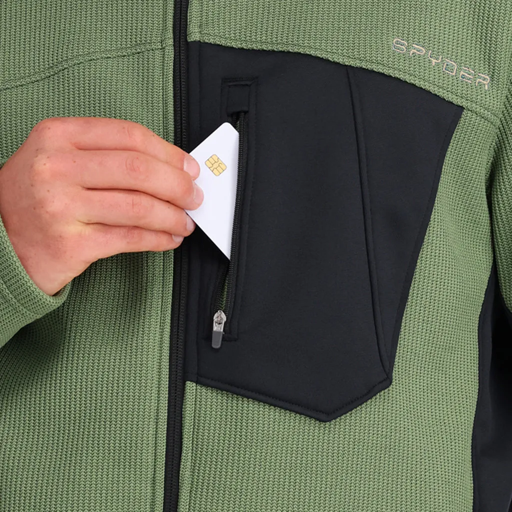 Mens Bandit Hybrid Full Zip - Pine