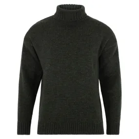 Mens British Wool Submariner Roll Neck Jumper