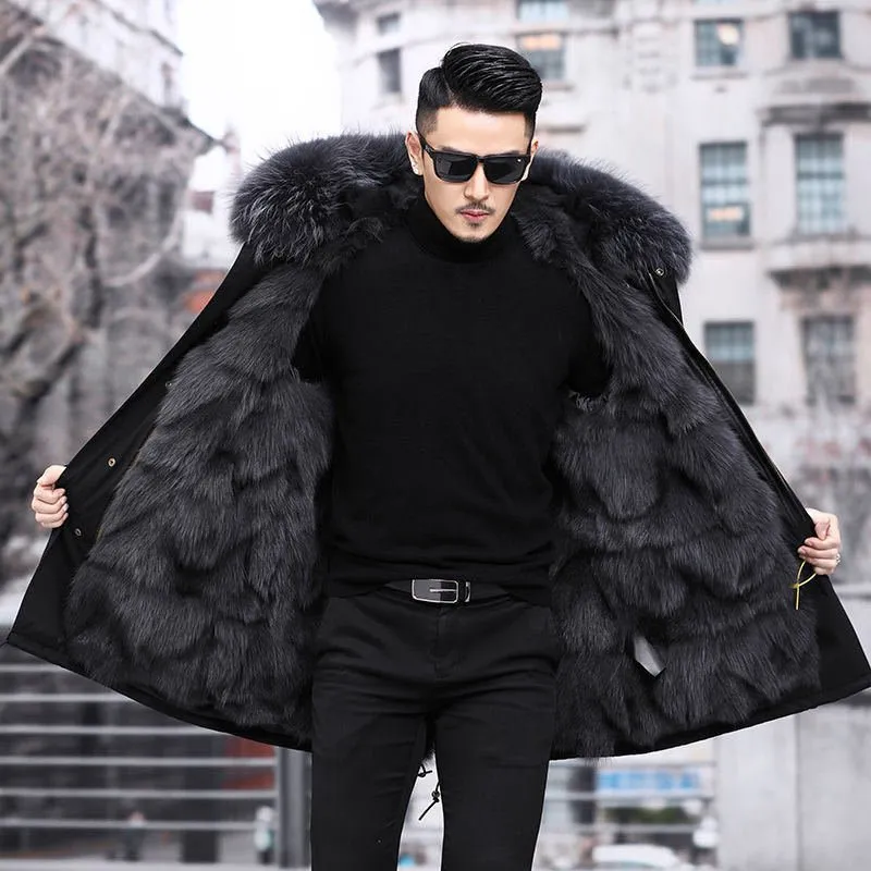 Men's Fur Coat Winter High Quality