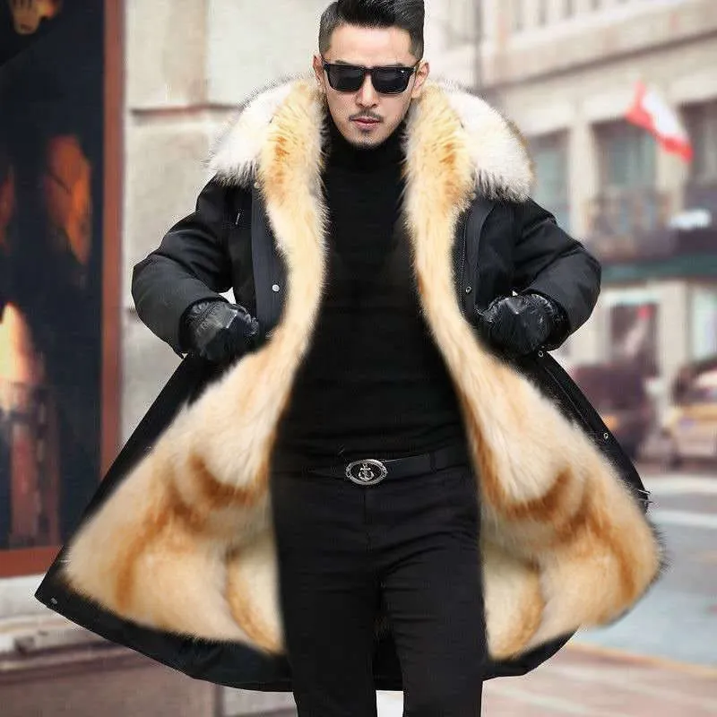 Men's Fur Coat Winter High Quality