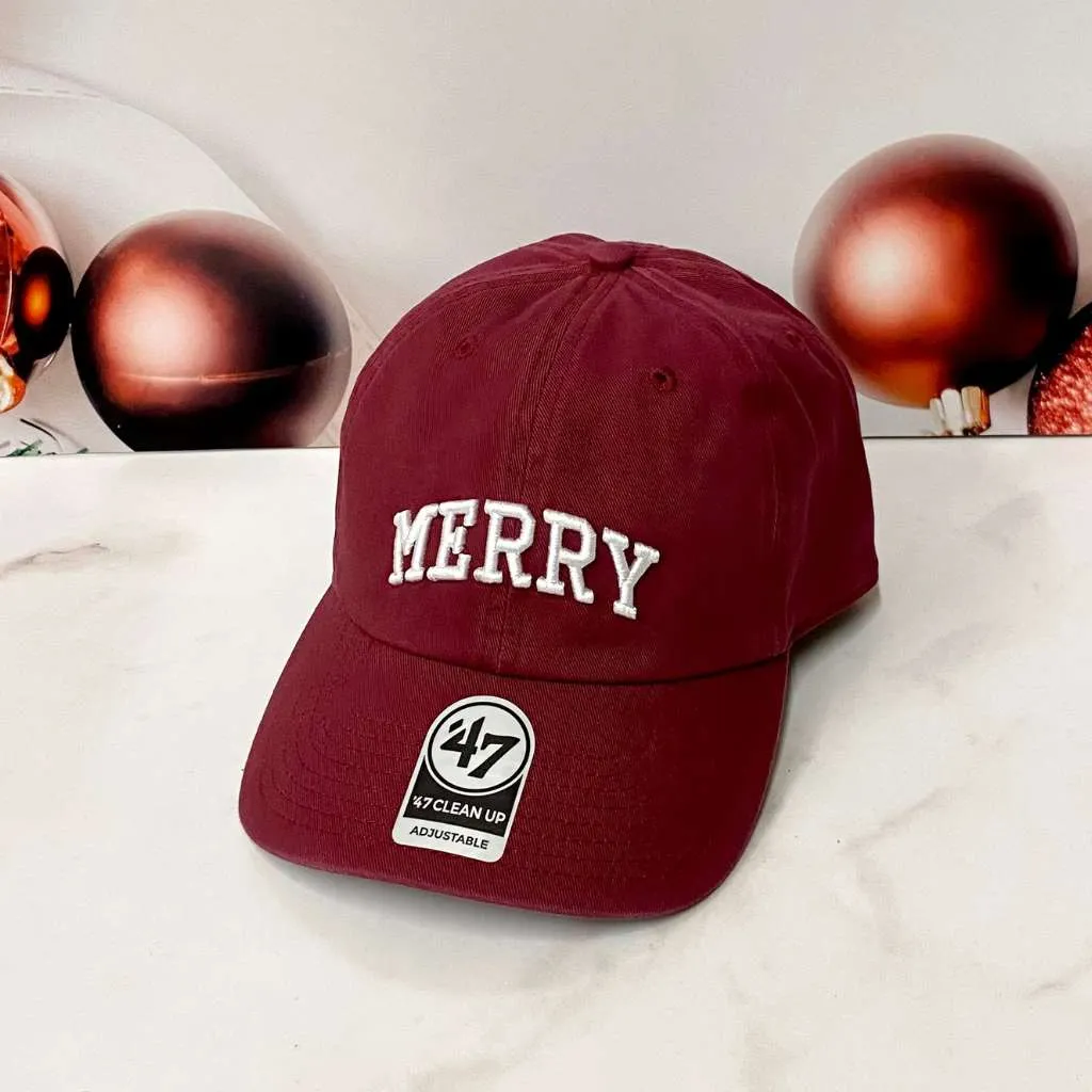 Merry Baseball Hat | Christmas Baseball Cap