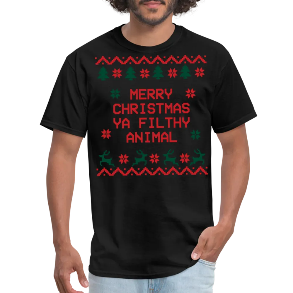 “Merry Christmas Ya Filthy Animal”-Unisex Classic T-Shirt