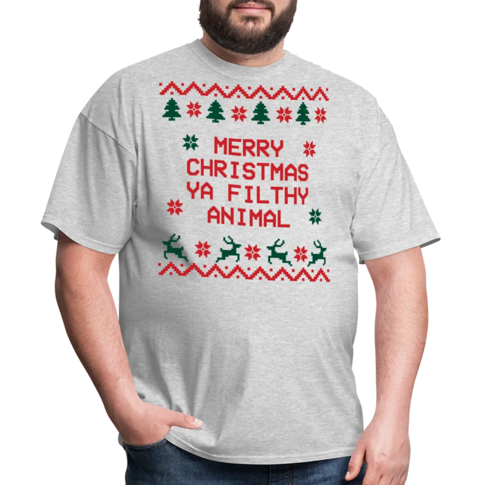 “Merry Christmas Ya Filthy Animal”-Unisex Classic T-Shirt