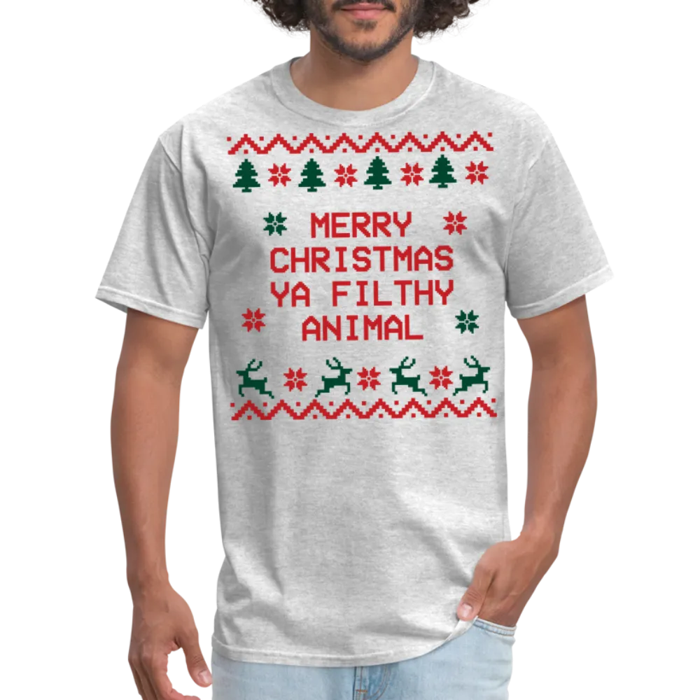 “Merry Christmas Ya Filthy Animal”-Unisex Classic T-Shirt