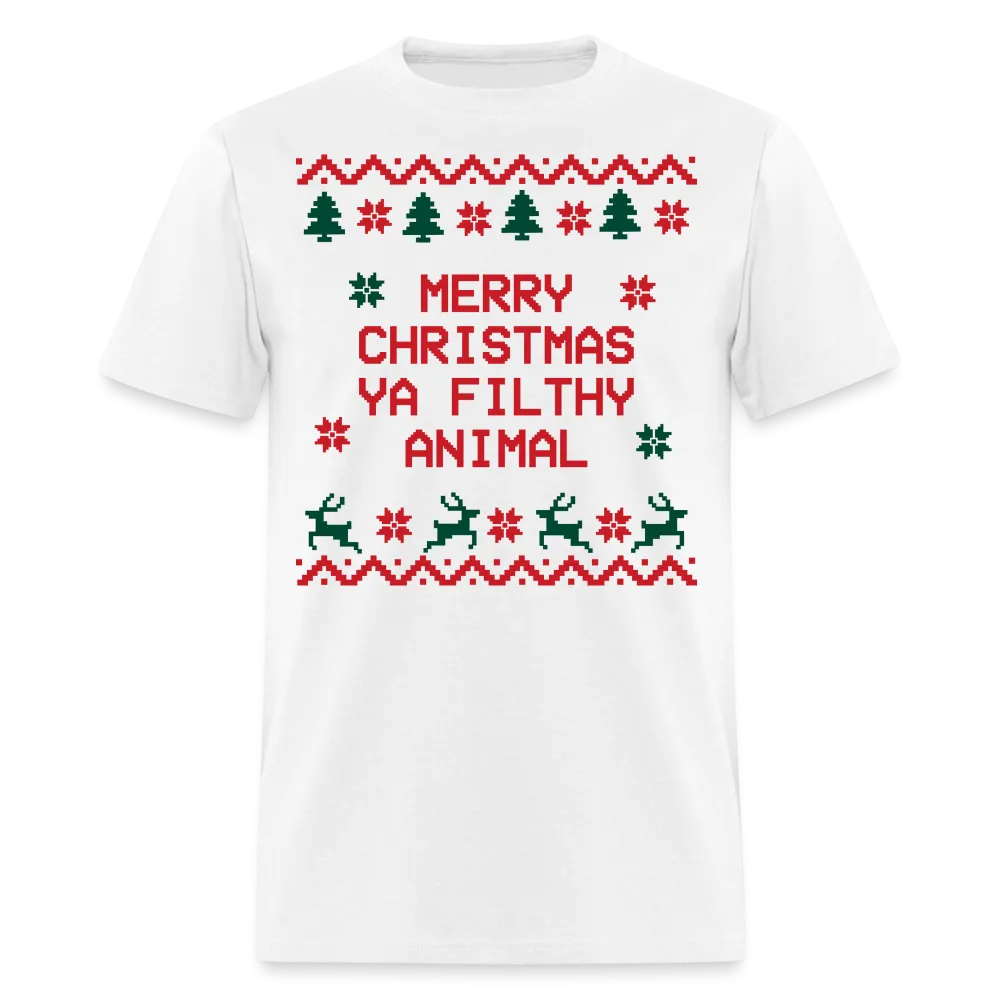 “Merry Christmas Ya Filthy Animal”-Unisex Classic T-Shirt