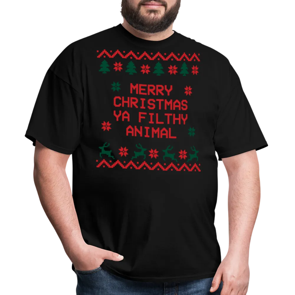 “Merry Christmas Ya Filthy Animal”-Unisex Classic T-Shirt