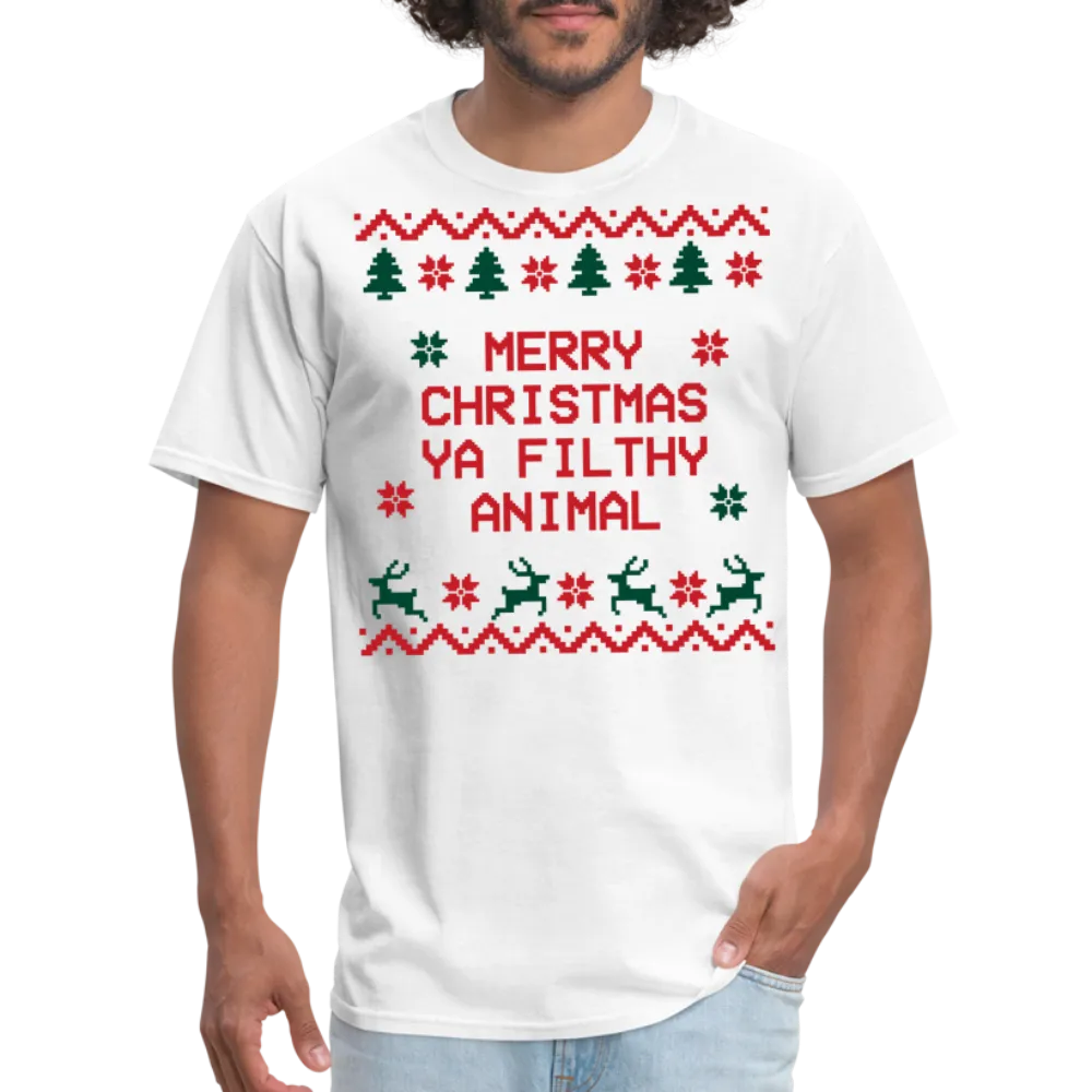 “Merry Christmas Ya Filthy Animal”-Unisex Classic T-Shirt