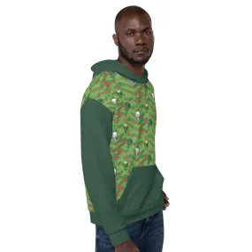 Minecraft Creeper, Zombie, and Skeleton Adult Pullover Hoodie