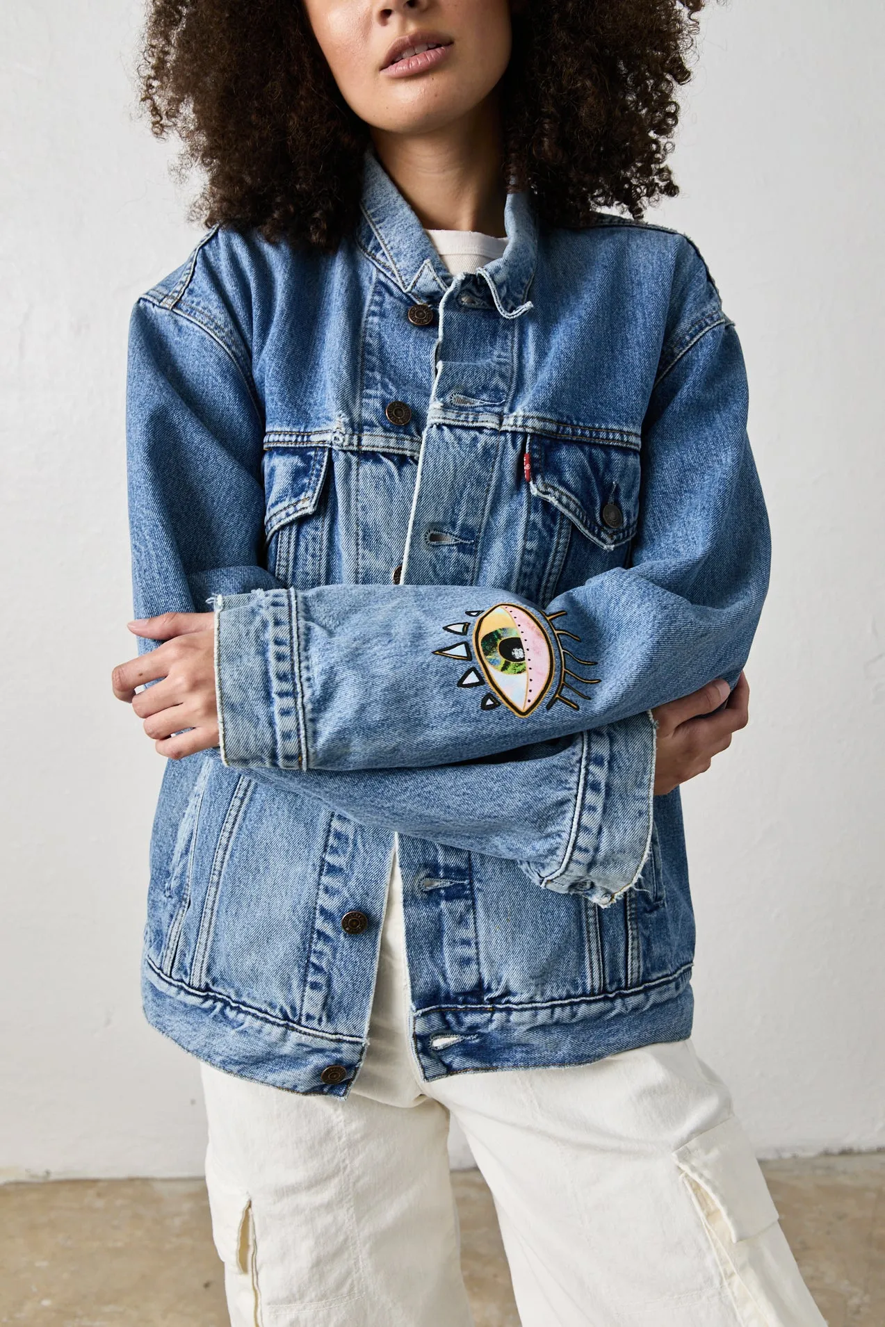 NSF X JA - VINTAGE LEVI'S  NATURAL HIGH TRUCKER / INDIGO