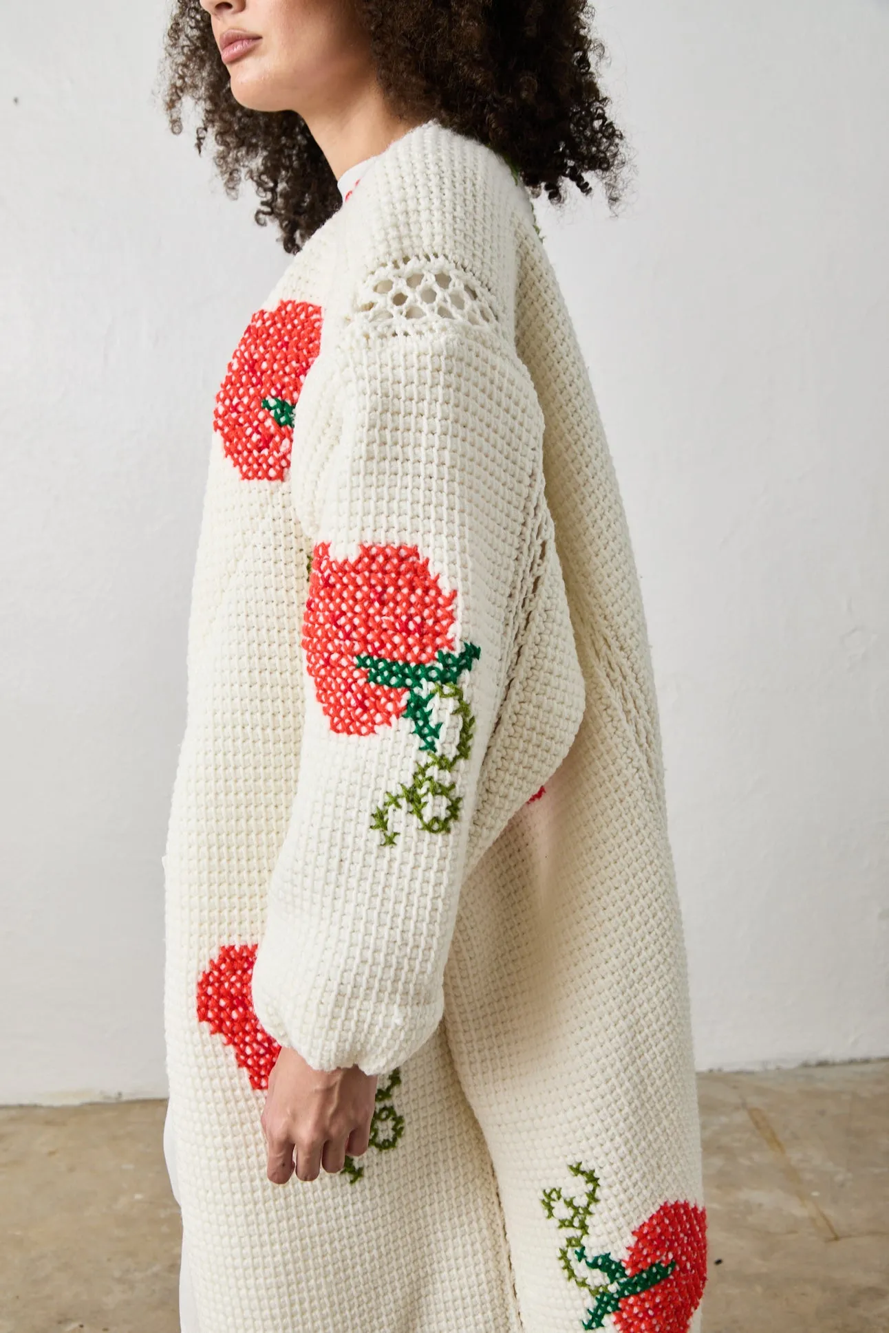 NSF X NSM COCOON SWEATER / STRAWBERRY FIELD