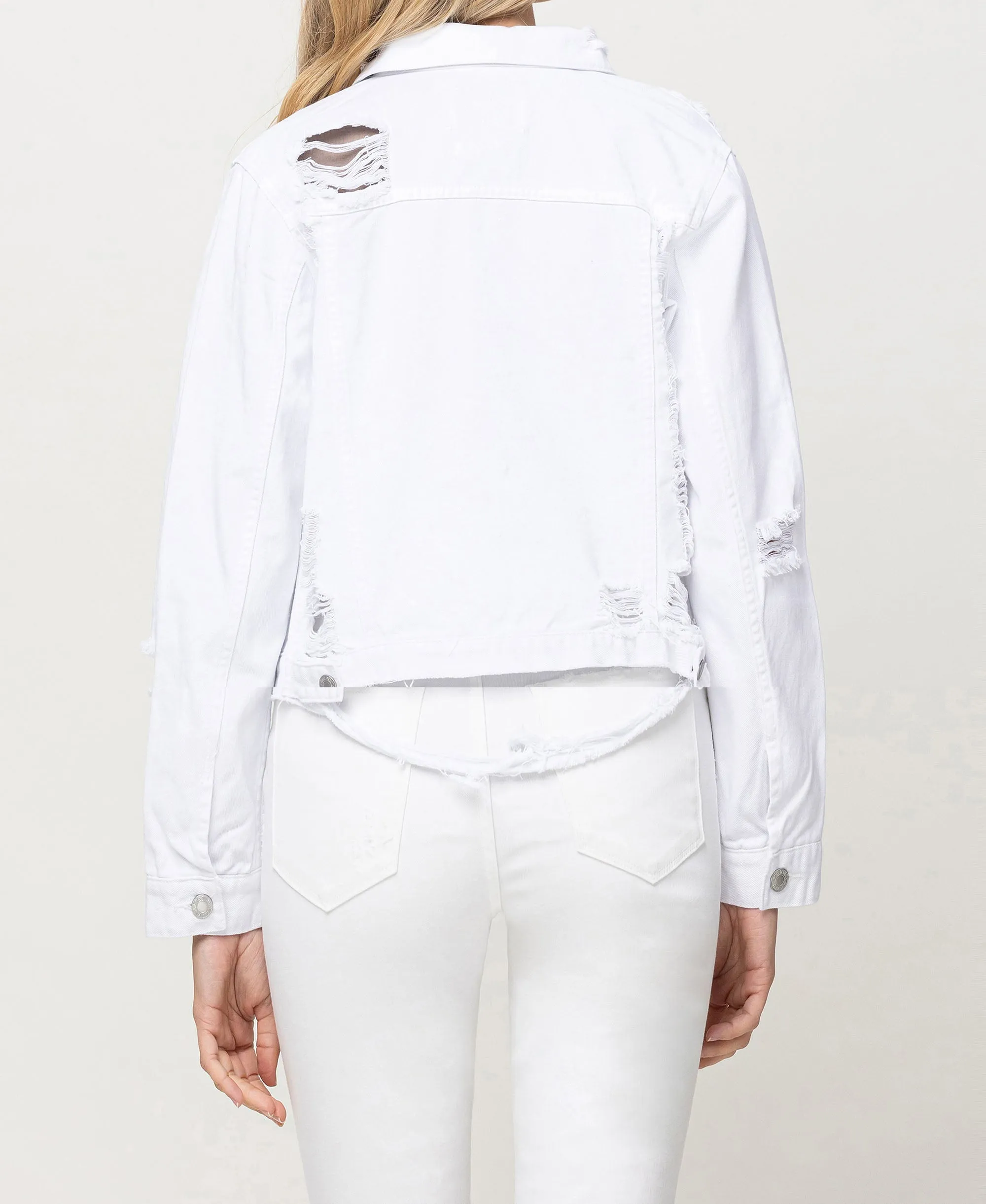 Optic White - Classic Fit Denim Jacket