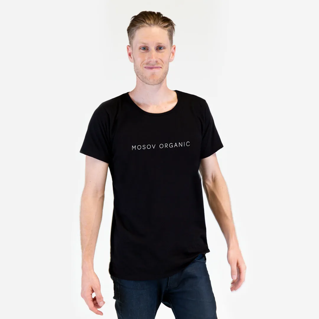 Organic Logo Black T-shirt - Man