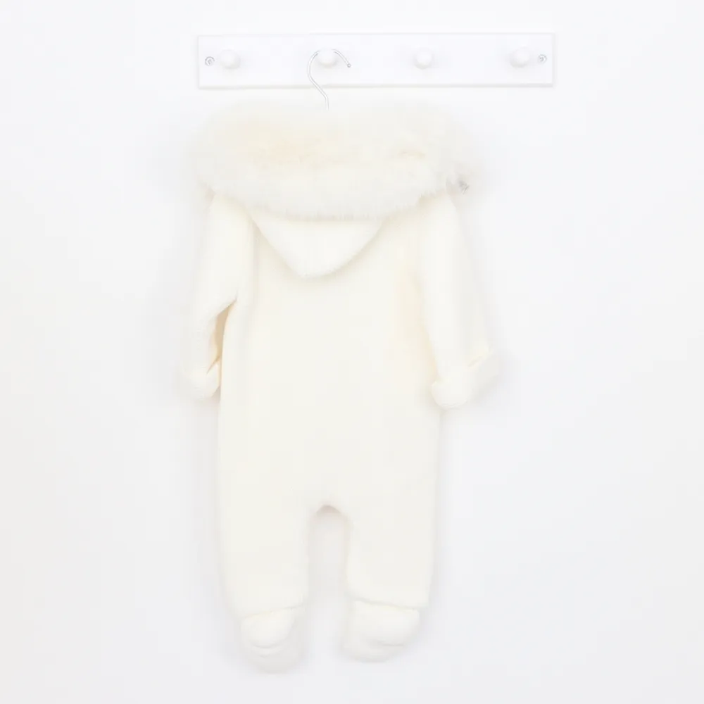 Pangasa Marfil Faux Fur Pramsuit