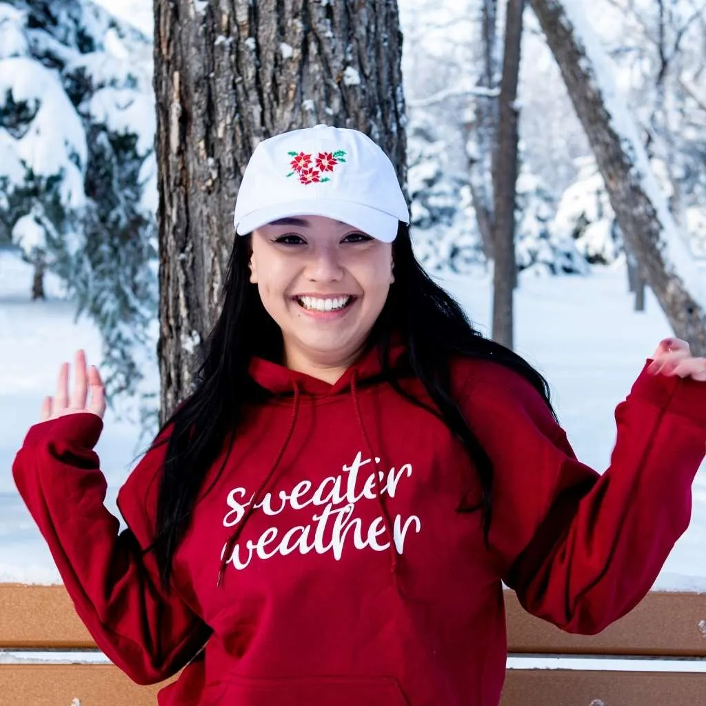 Poinsettia Baseball Hat