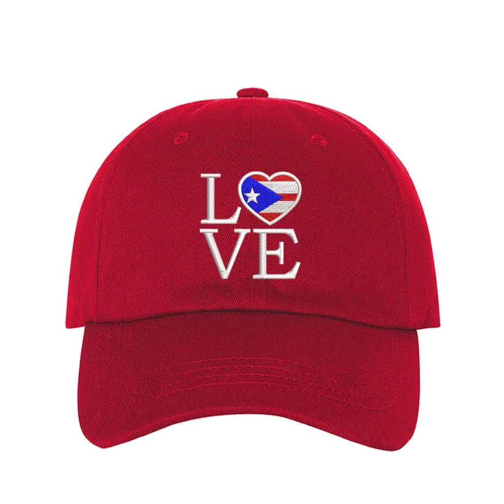 Puerto Rico Love Baseball Hat