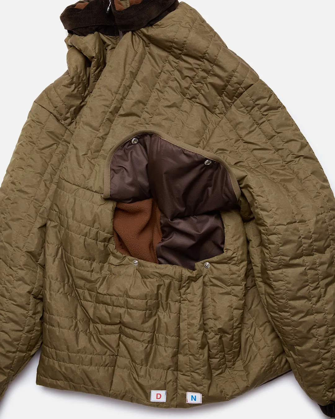 Retro Quilt Jacket - Brown