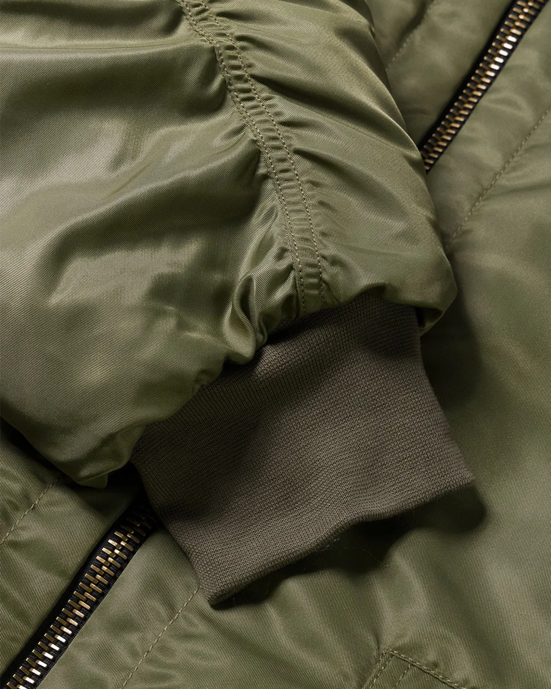 Reversible Nylon Flight Parka - Army Green