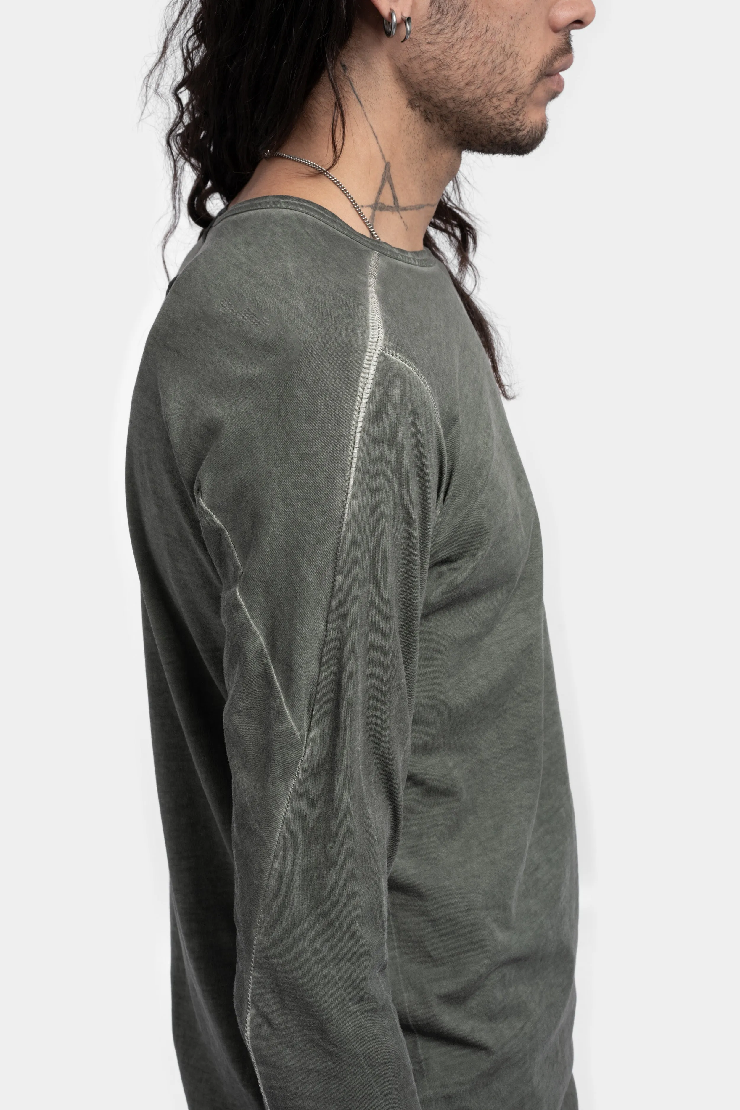 Semi Raglan long sleeve T-Shirt, Army green