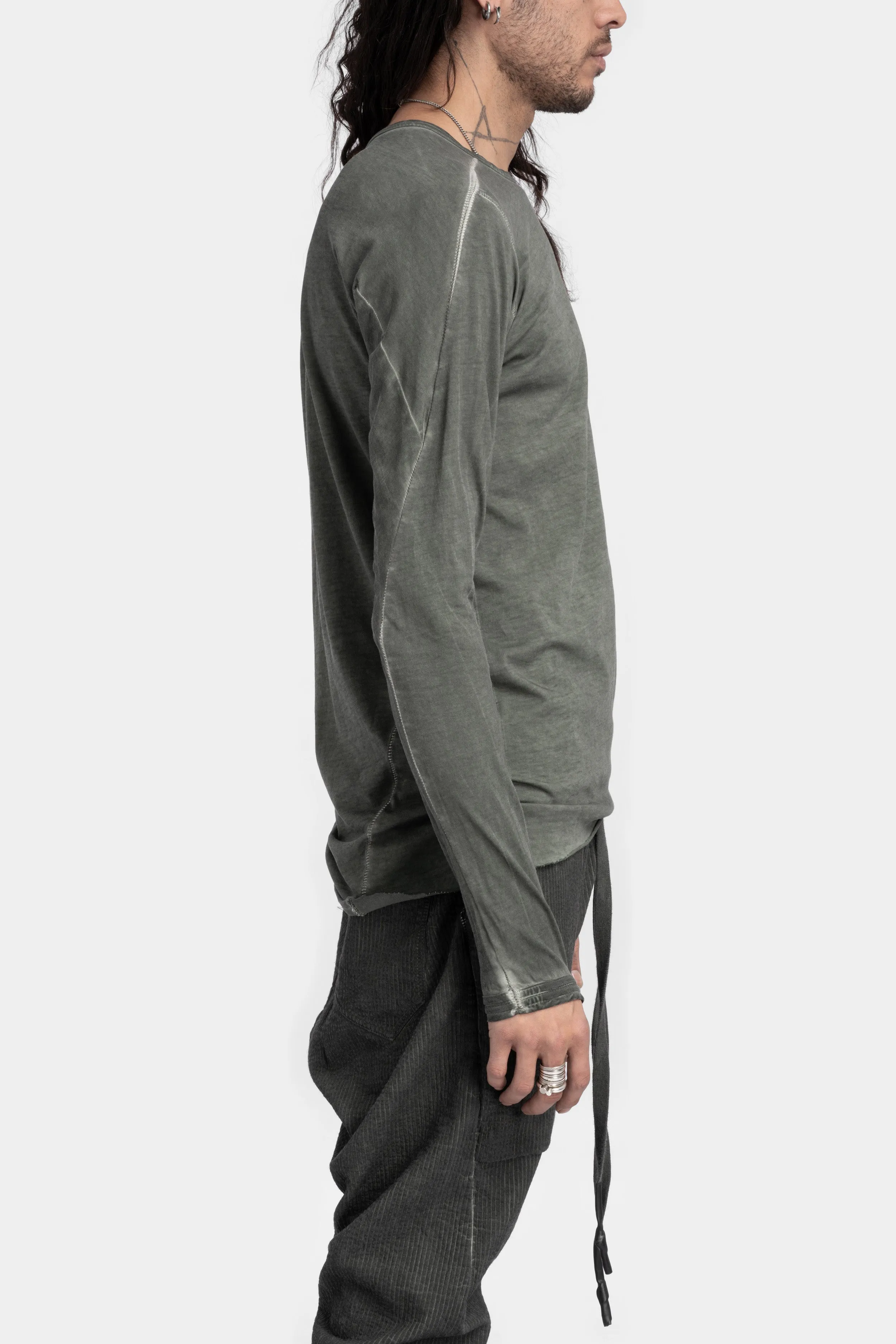 Semi Raglan long sleeve T-Shirt, Army green