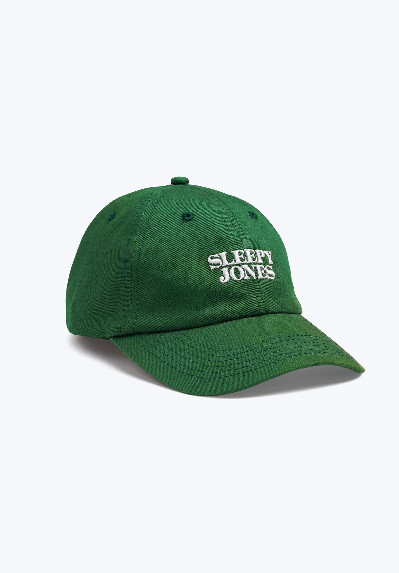 Sleepy Jones Logo Baseball Hat in Green