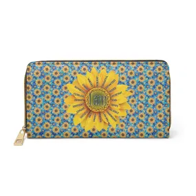 Sunflower Affirmation Zipper Wallet