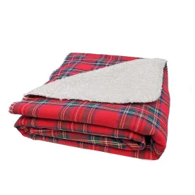 TARTAN SHERPA REVERSIBLE THROW