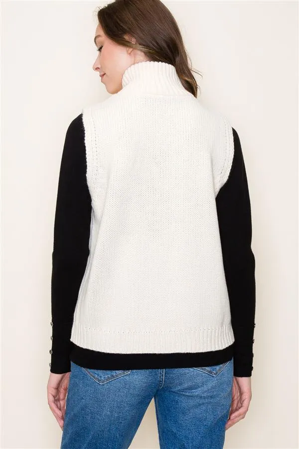 The Jayla Sweater Detail Vest