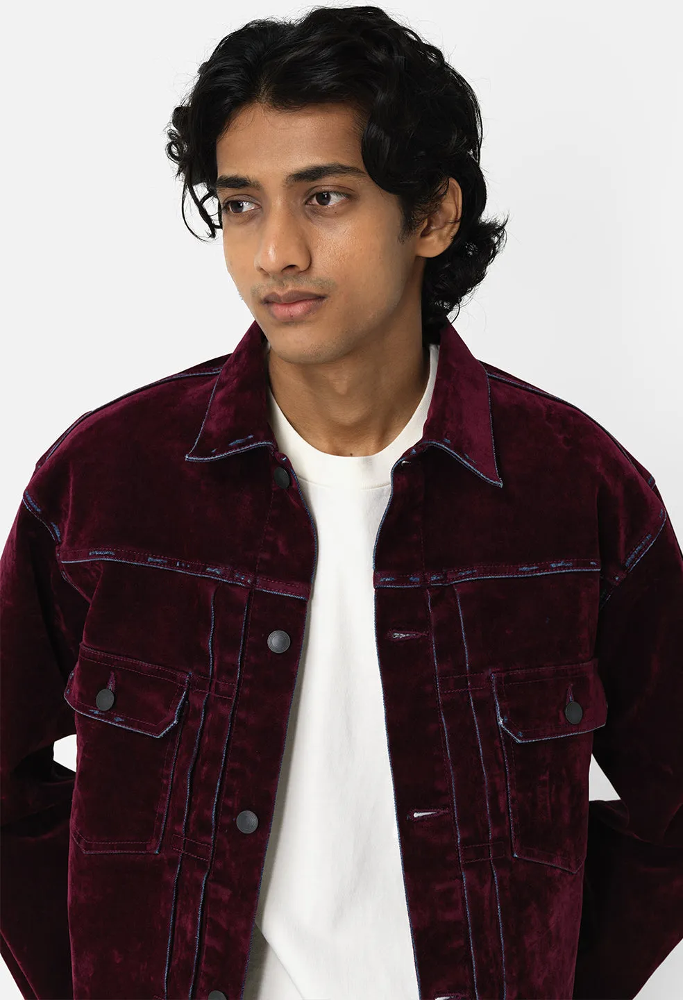 Thumper Jacket Type II Crush Flock / Burgundy