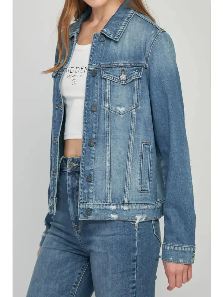 Trashed Denim Jacket Distressed Denim