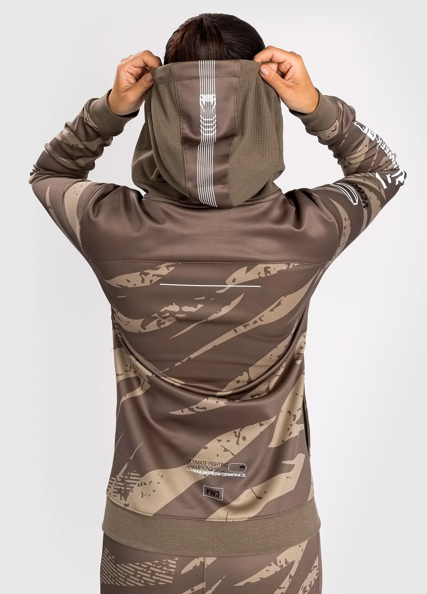 UFC Adrenaline by Venum Fight Week Women’s Zip Hoodie - Desert Camo