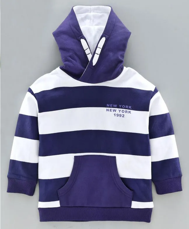 Ventra Violet Stripes Hoodie