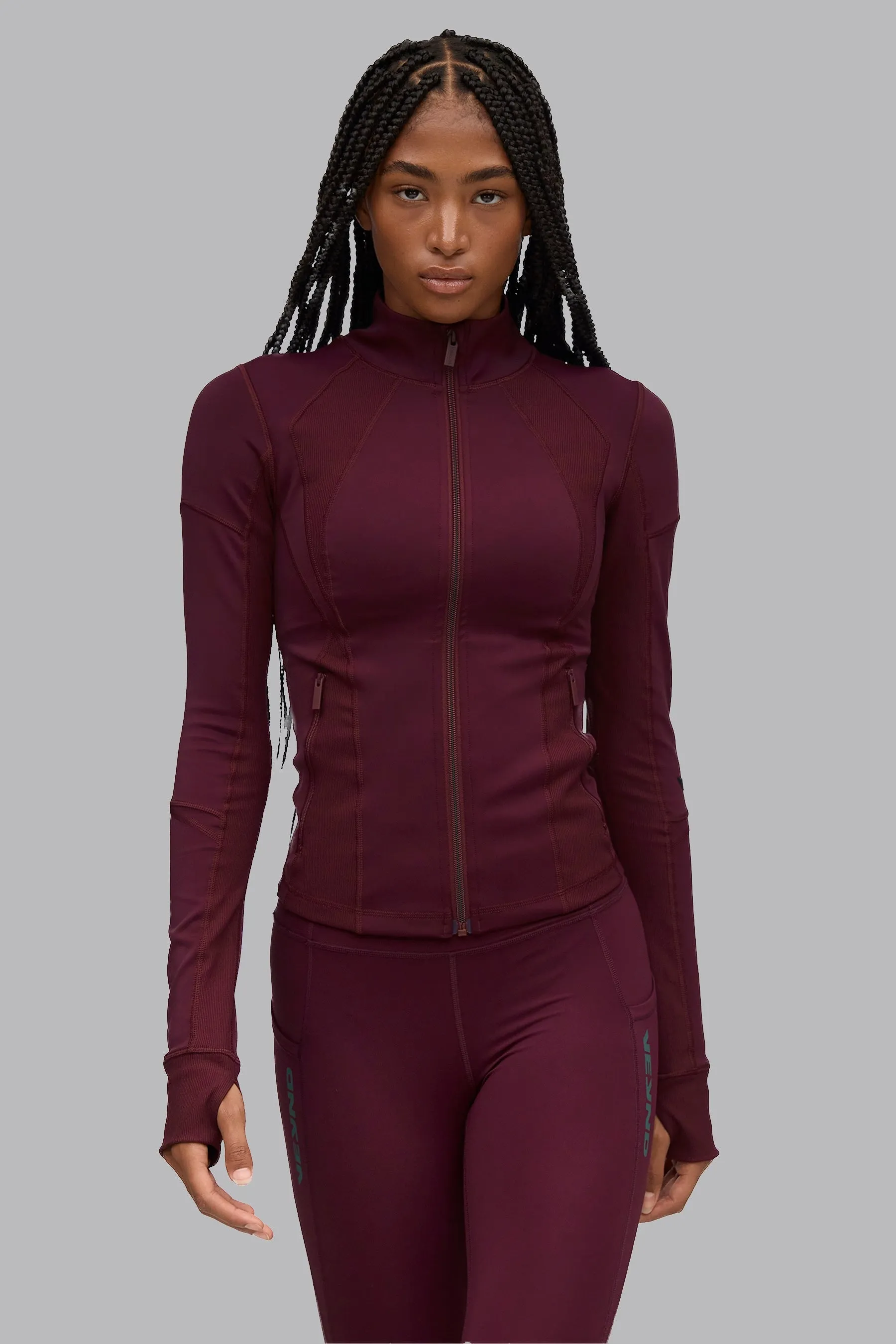 V_FORM MID LAYER - Burgundy