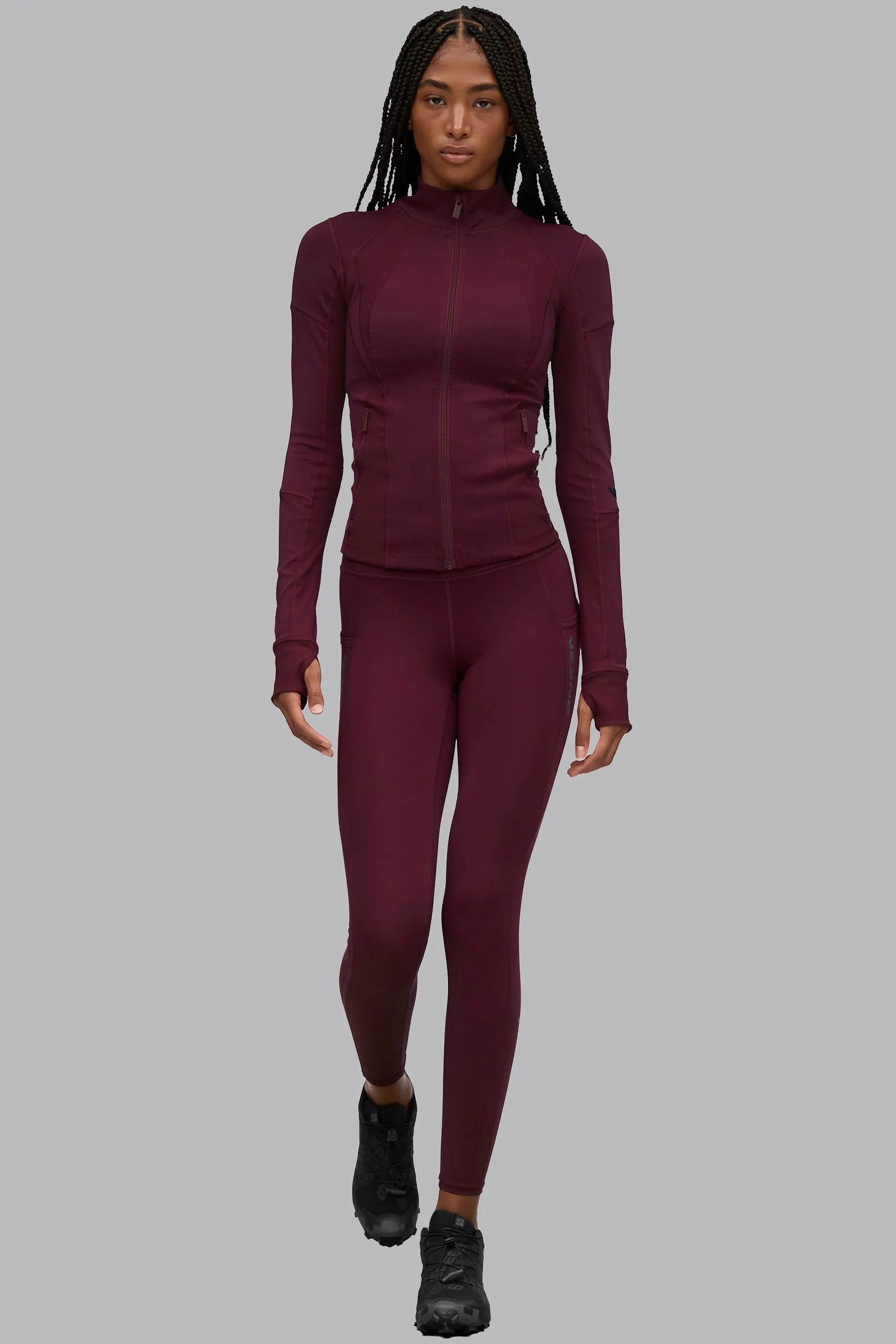 V_FORM MID LAYER - Burgundy