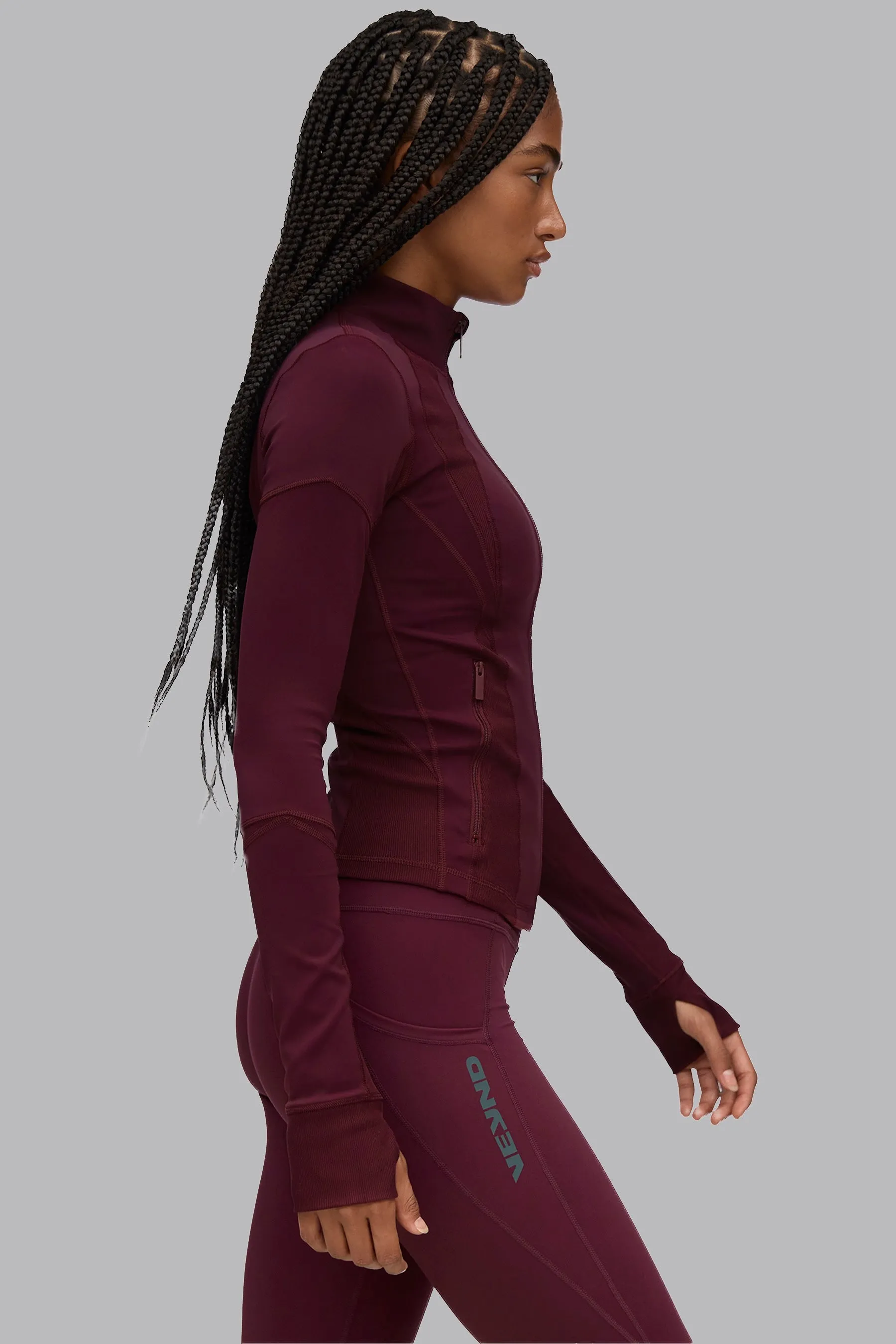 V_FORM MID LAYER - Burgundy